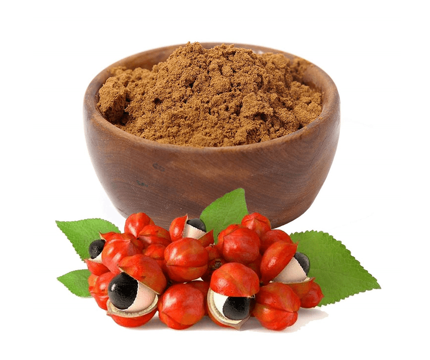Guarana puuviljad gikandis geelis